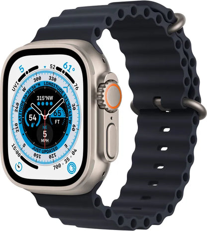 Best High Quality Trail Loop Ocean Silicone Strap Compatible for 42mm 44mm Watches